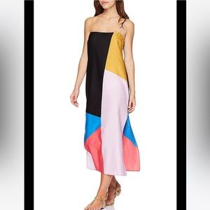 Mara Hoffman Womens Sena Dress, Colorblock, Size Medium